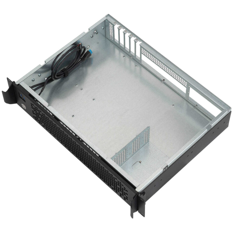 Sliger CX2130x, 2U 13in Rackmount Server Case - 3.5in HDD Cage, MicroATX and SFX PSU Support