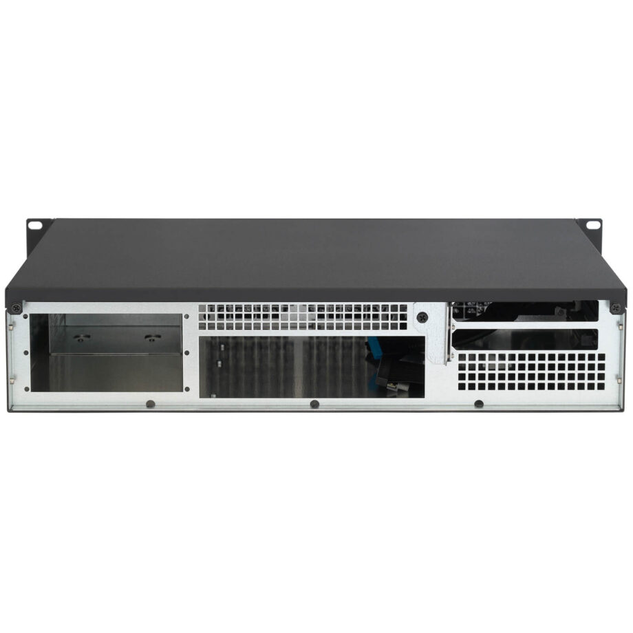 Sliger CX2151c, 2U 15in Rackmount Server Case - 3.5in bay, PCIe 4.0 Riser for 2-Slot GPU, MicroATX and SFX PSU Support