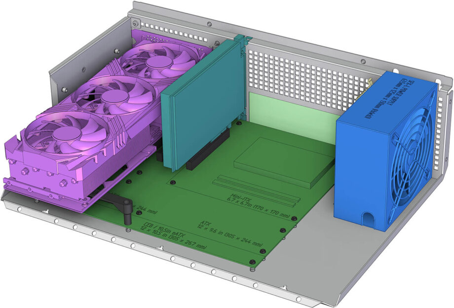 Sliger CX3151i, 3U 15in Rackmount Server Case - Large GPU and 5.25" bay Support