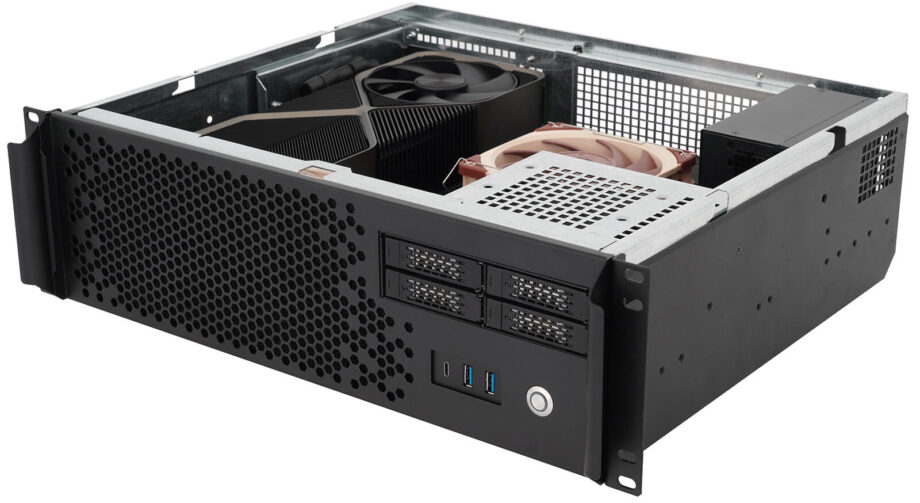 Sliger CX3151i, 3U 15in Rackmount Server Case - Large GPU and 5.25" bay Support