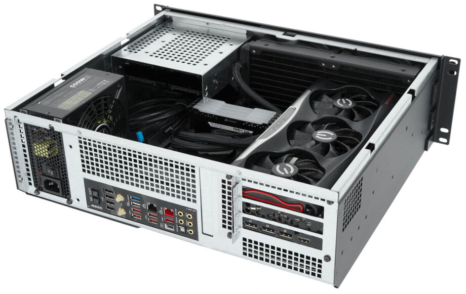 Sliger CX3151i, 3U 15in Rackmount Server Case - Large GPU and 5.25" bay Support