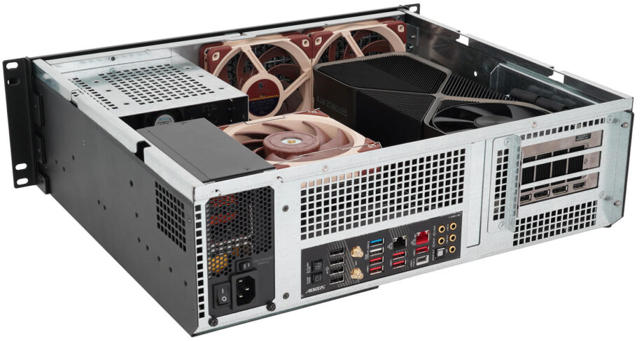 Sliger CX3151i, 3U 15in Rackmount Server Case - Large GPU and 5.25" bay Support