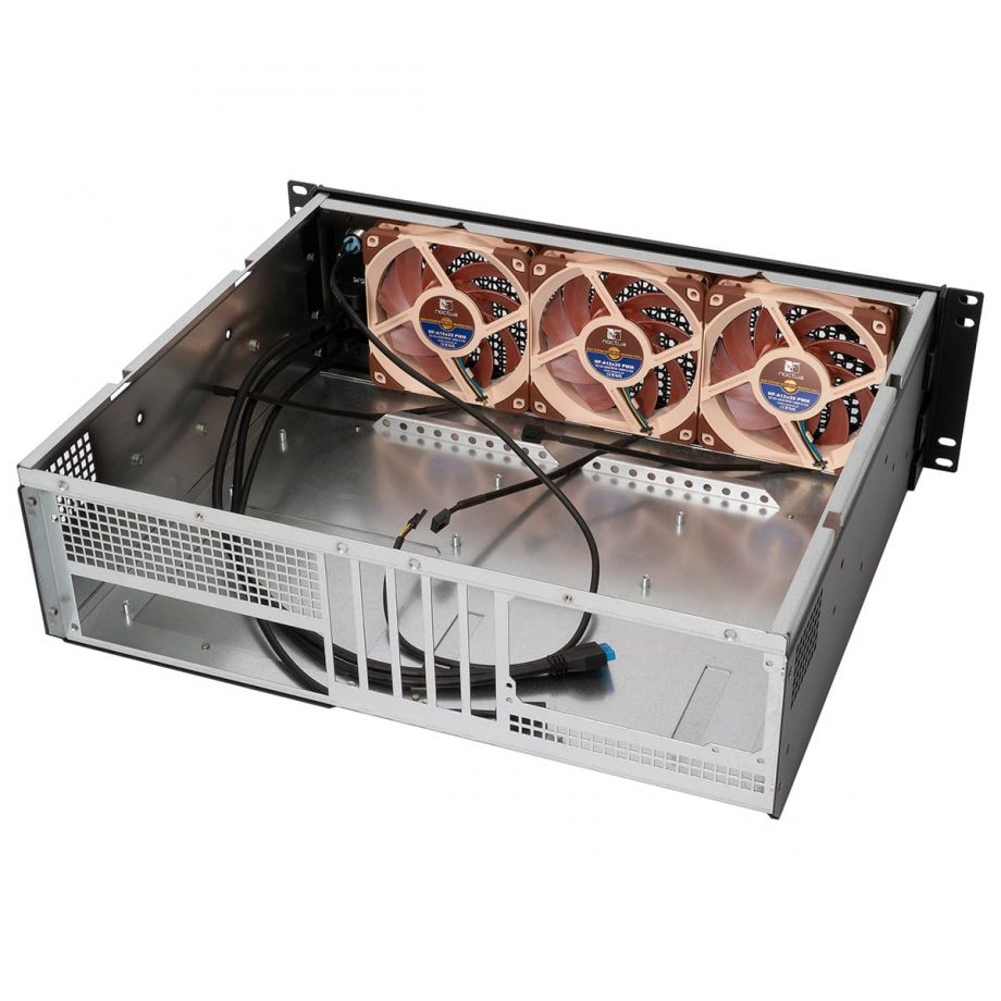 Sliger CX3152a, 3U 15in Rackmount Server Case - ATX PSU and 360mm AIO Support