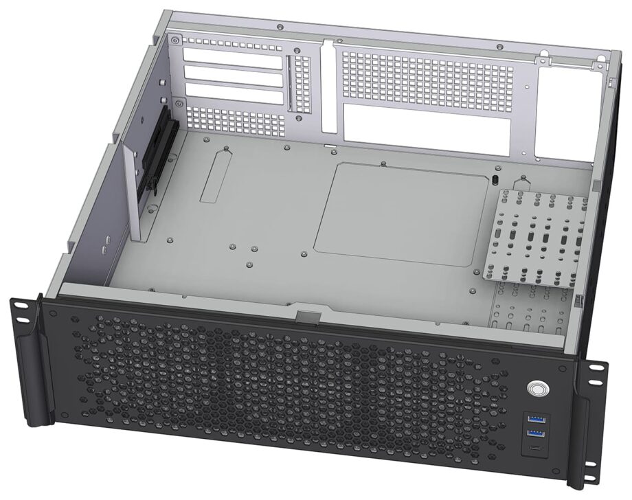 Sliger CX3171a XL, 3U 17in Rackmount Server Case - Large GPU, eATX and 360mm AIO Support