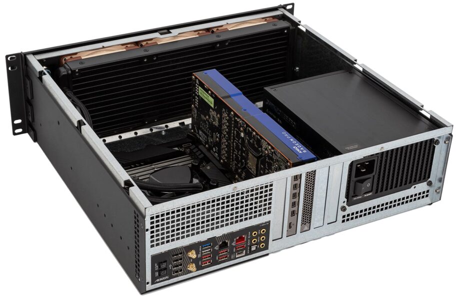 Sliger CX3172a XL, 3U 17in Rackmount Server Case - ATX PSU, eATX and 360mm AIO Support