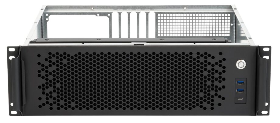 Sliger CX3172a XL, 3U 17in Rackmount Server Case - ATX PSU, eATX and 360mm AIO Support