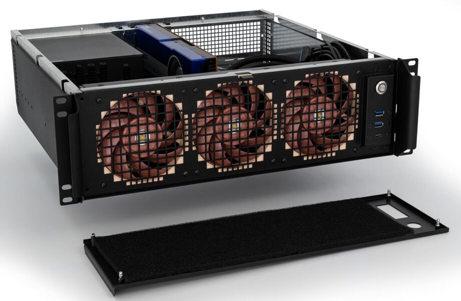 Sliger CX3172a XL, 3U 17in Rackmount Server Case - ATX PSU, eATX and 360mm AIO Support