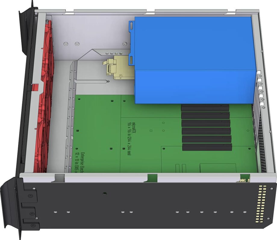 Sliger CX3172a XL, 3U 17in Rackmount Server Case - ATX PSU, eATX and 360mm AIO Support