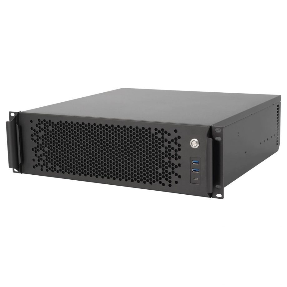 Sliger CX3172a, 3U 17in Rackmount Server Case - ATX PSU and 360mm AIO Support