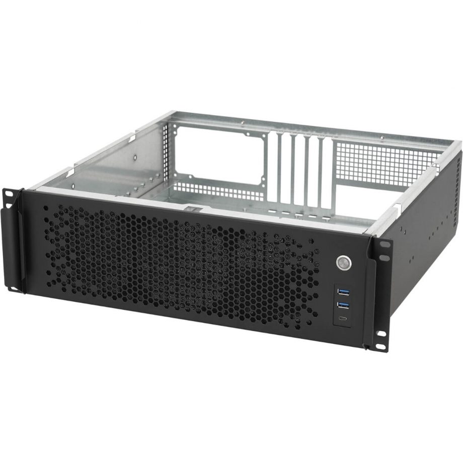 Sliger CX3172a, 3U 17in Rackmount Server Case - ATX PSU and 360mm AIO Support