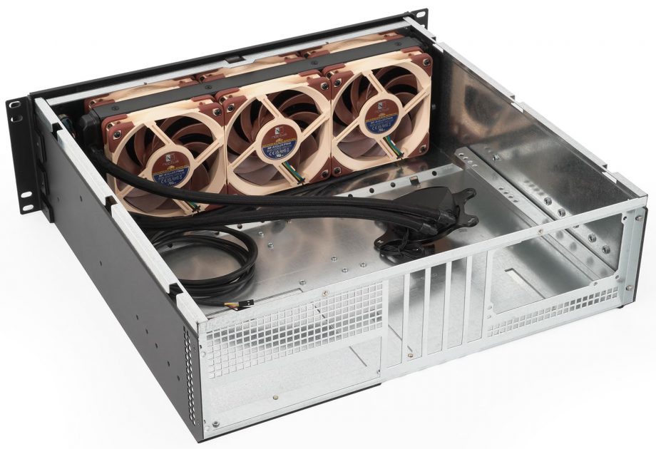 Sliger CX3172a, 3U 17in Rackmount Server Case - ATX PSU and 360mm AIO Support