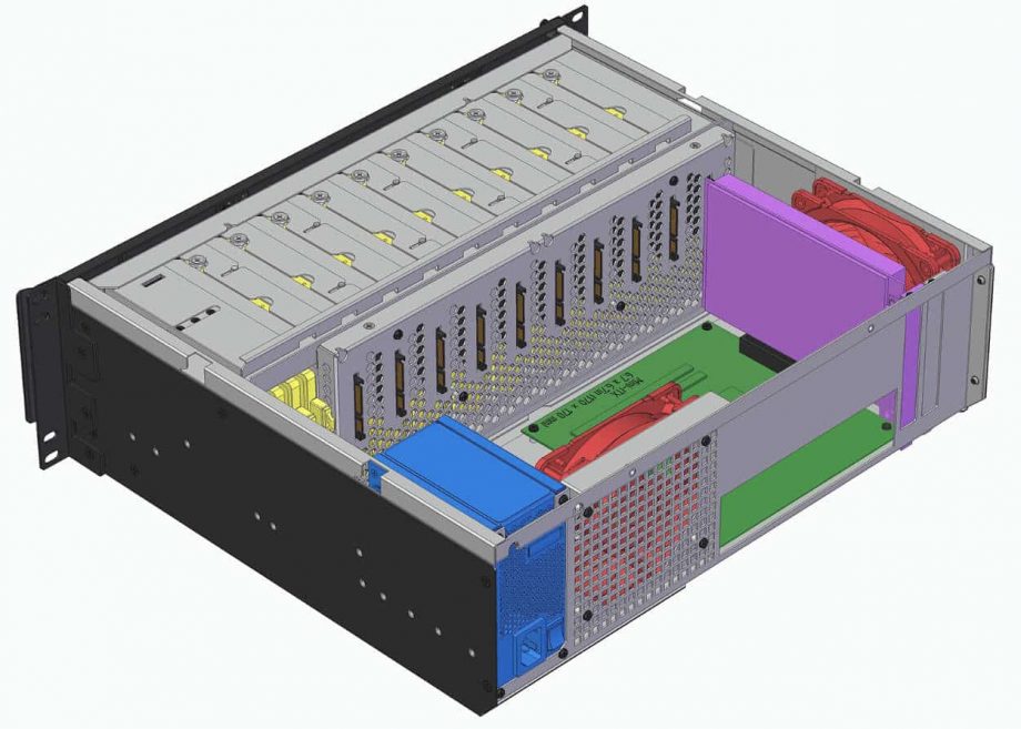 Sliger CX3701, 3U 15in NAS Rackmount Server Case - 3.5" Bays