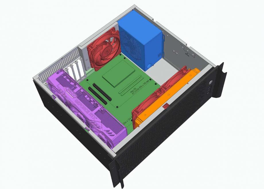 Sliger CX4150a, 4U 15in Rackmount Server Case - 360mm AIO Support