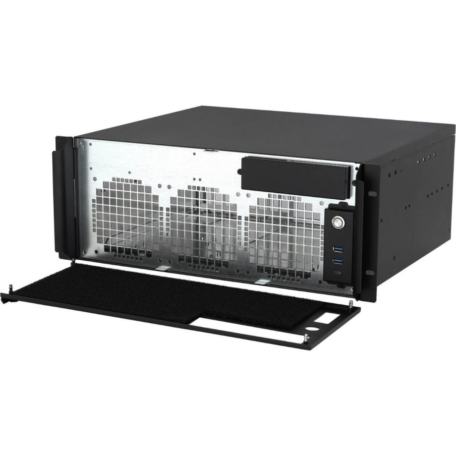 Sliger CX4150i, 4U 15in Rackmount Server Case - 5.25" Bay and 360mm AIO Support