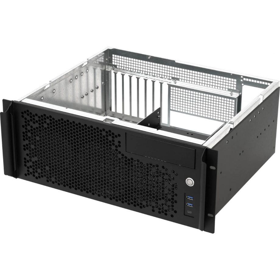 Sliger CX4150i, 4U 15in Rackmount Server Case - 5.25" Bay and 360mm AIO Support