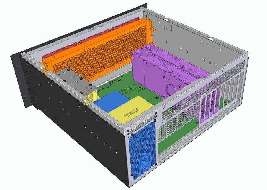 Sliger CX4170a, 4U 17in Rackmount Server Case - 360mm AIO Support