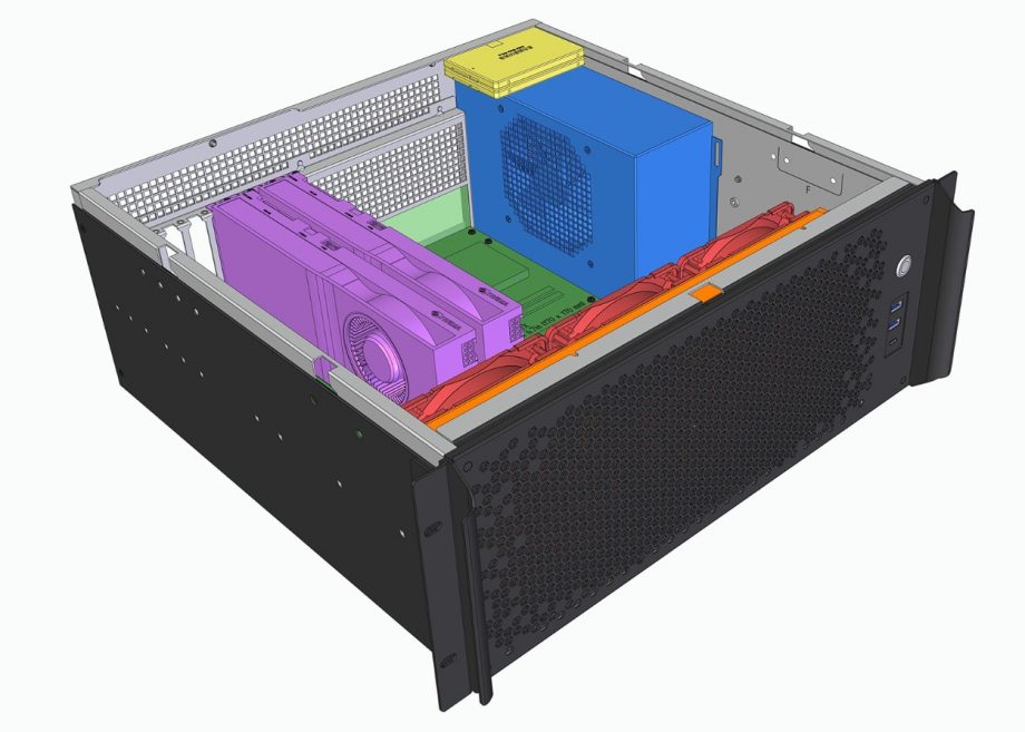 Sliger CX4170a, 4U 17in Rackmount Server Case - 360mm AIO Support