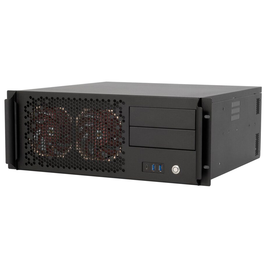 Sliger CX4170e, 4U 17in Rackmount Server Case - 5.25" Bays and 240mm AIO Support