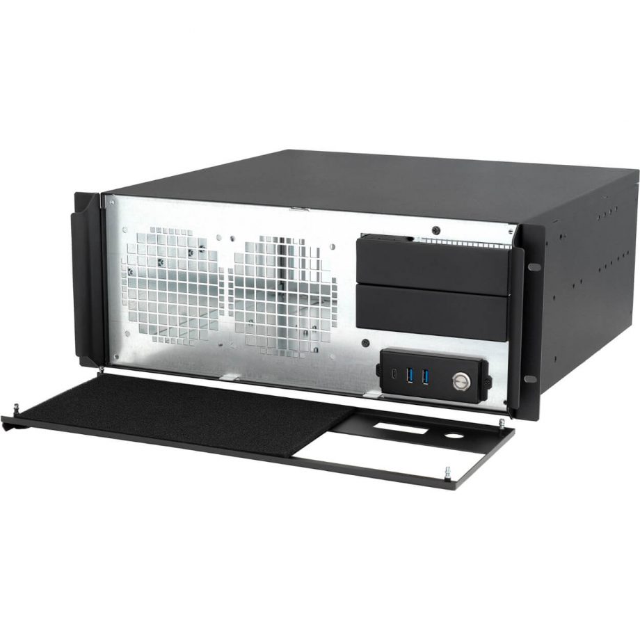 Sliger CX4170e, 4U 17in Rackmount Server Case - 5.25" Bays and 240mm AIO Support