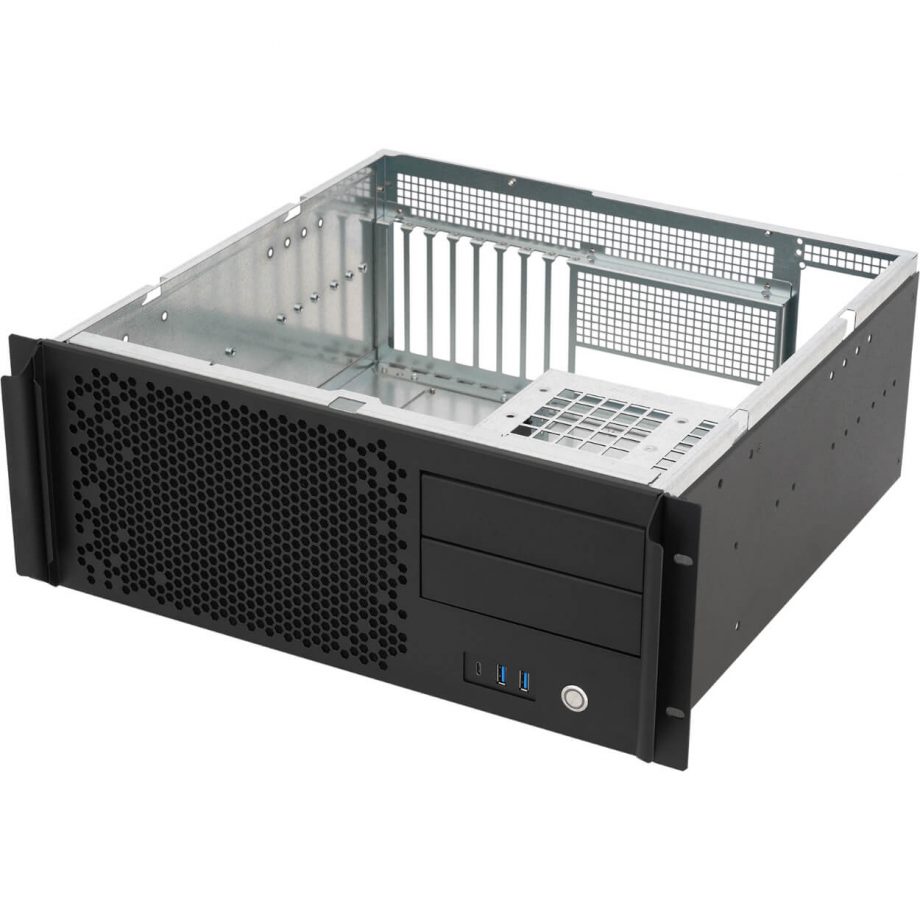 Sliger CX4170e, 4U 17in Rackmount Server Case - 5.25" Bays and 240mm AIO Support