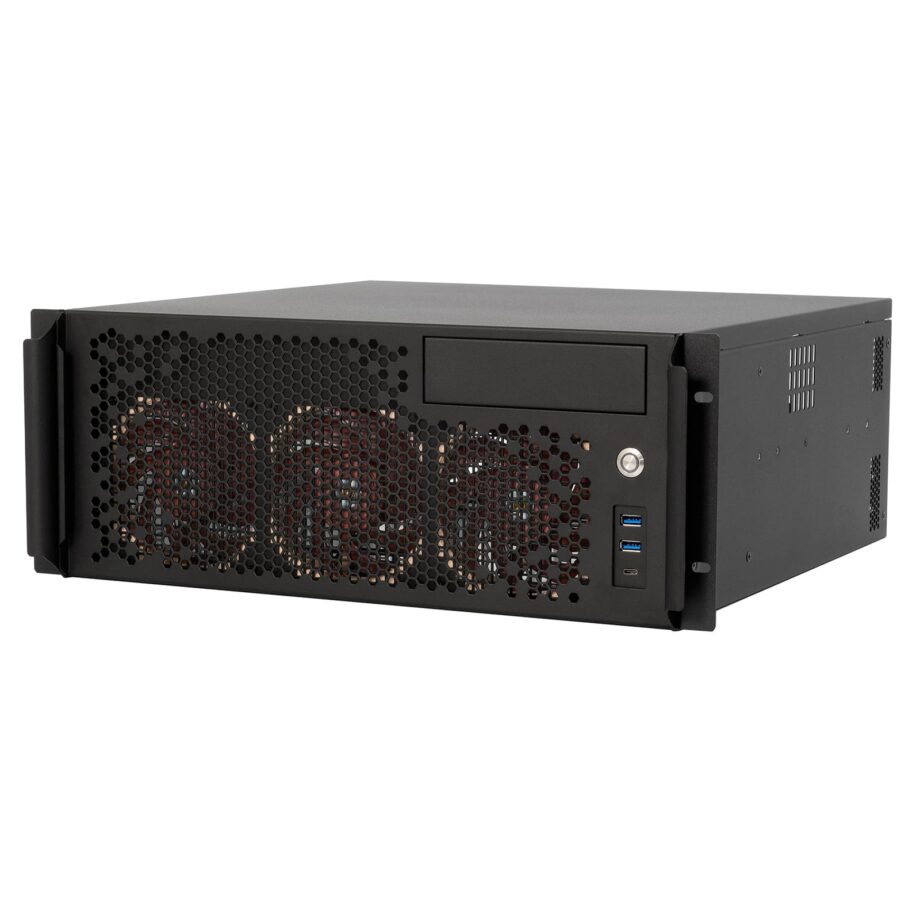 Sliger CX4170i, 4U 17in Rackmount Server Case - 5.25" Bay and 360mm AIO Support