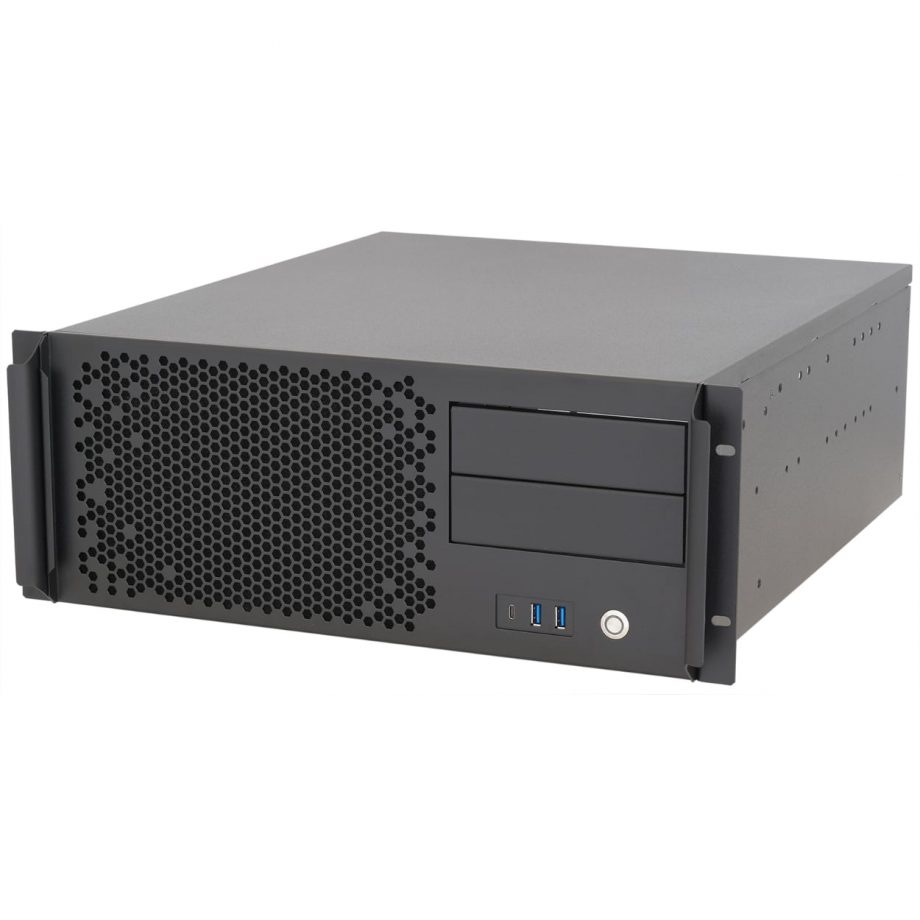 Sliger CX4200e, 4U 20in Rackmount Server Case - eATX and 240mm AIO Support with 5.25" bays