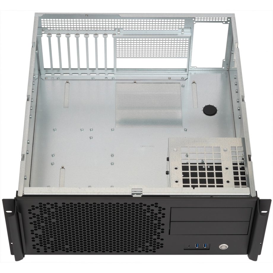 Sliger CX4200e, 4U 20in Rackmount Server Case - eATX and 240mm AIO Support with 5.25" bays