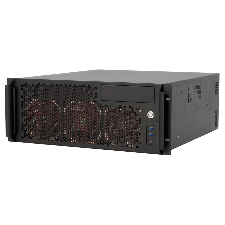 Sliger CX4200i, 4U 20in Rackmount Server Case - 5.25" Bay and 360mm AIO Support