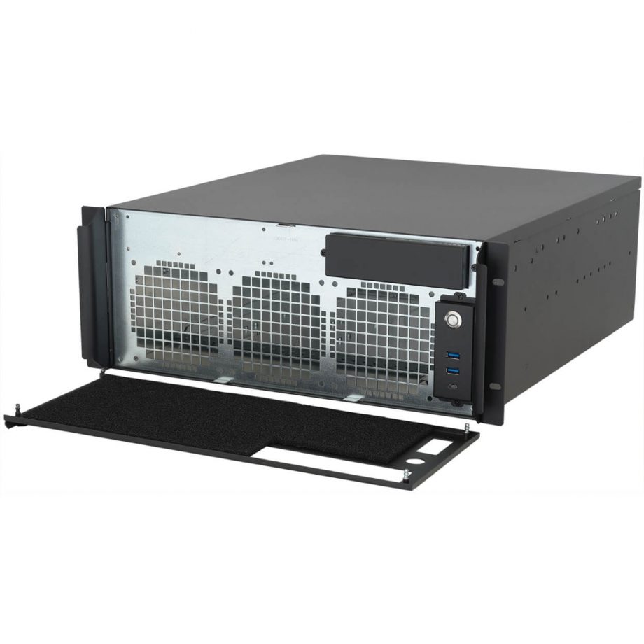 Sliger CX4200i, 4U 20in Rackmount Server Case - 5.25" Bay and 360mm AIO Support