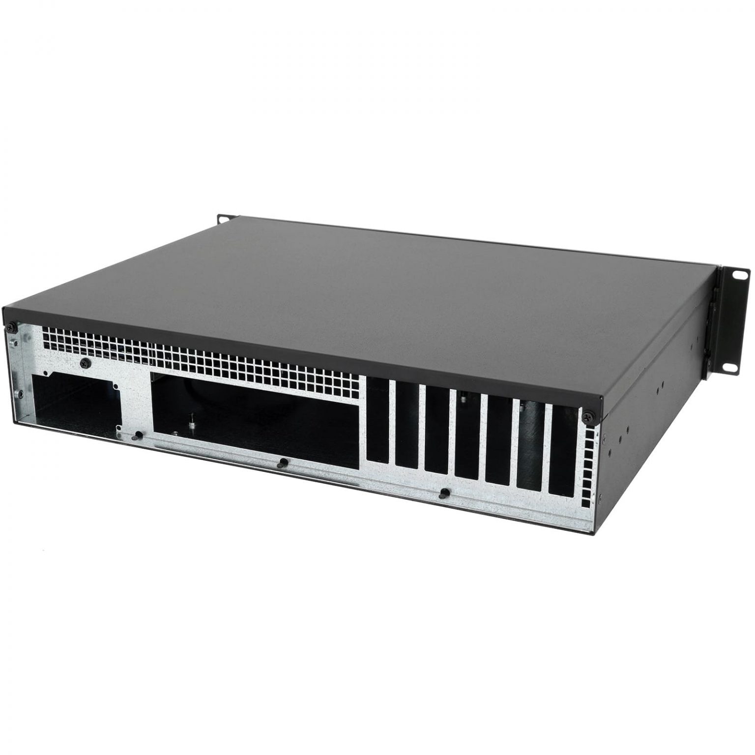 Sliger CX2137b, 2U 13in Rackmount Server Case with Low Profile and eATX ...