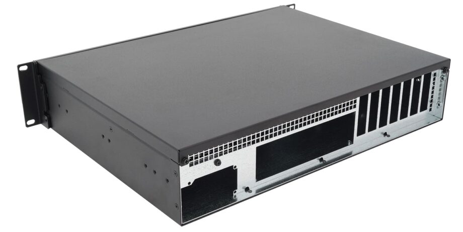 Sliger CX2137b, 2U 13in Rackmount Server Case with Low Profile and eATX Support