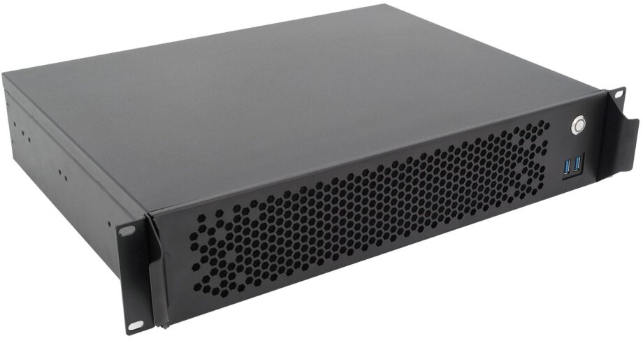 Sliger CX2137b, 2U 13in Rackmount Server Case with Low Profile and eATX Support