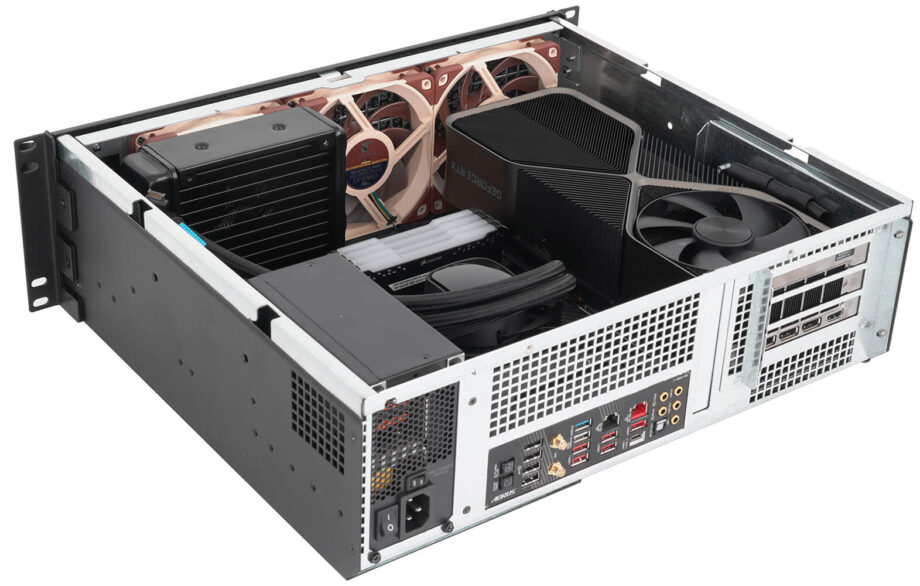 Sliger CX3151a, 3U 15in Rackmount Server Case - Large GPU and 360mm AIO Support