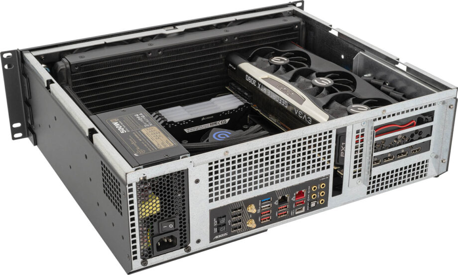 Sliger CX3151a, 3U 15in Rackmount Server Case - Large GPU and 360mm AIO Support