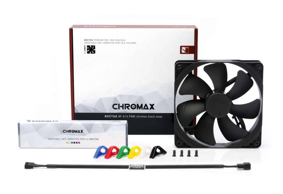 Noctua NF-A14 PWM Chromax.black.swap 140mm Fan